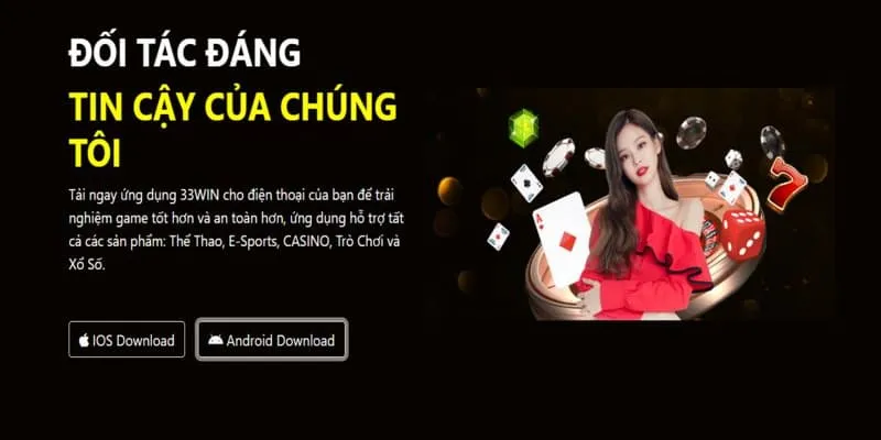 Tải app 33Win nhanh chóng và tiện lợi cho người chơi